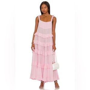 Jen’s Pirate Booty Wild Horses Pink Maxi Dress